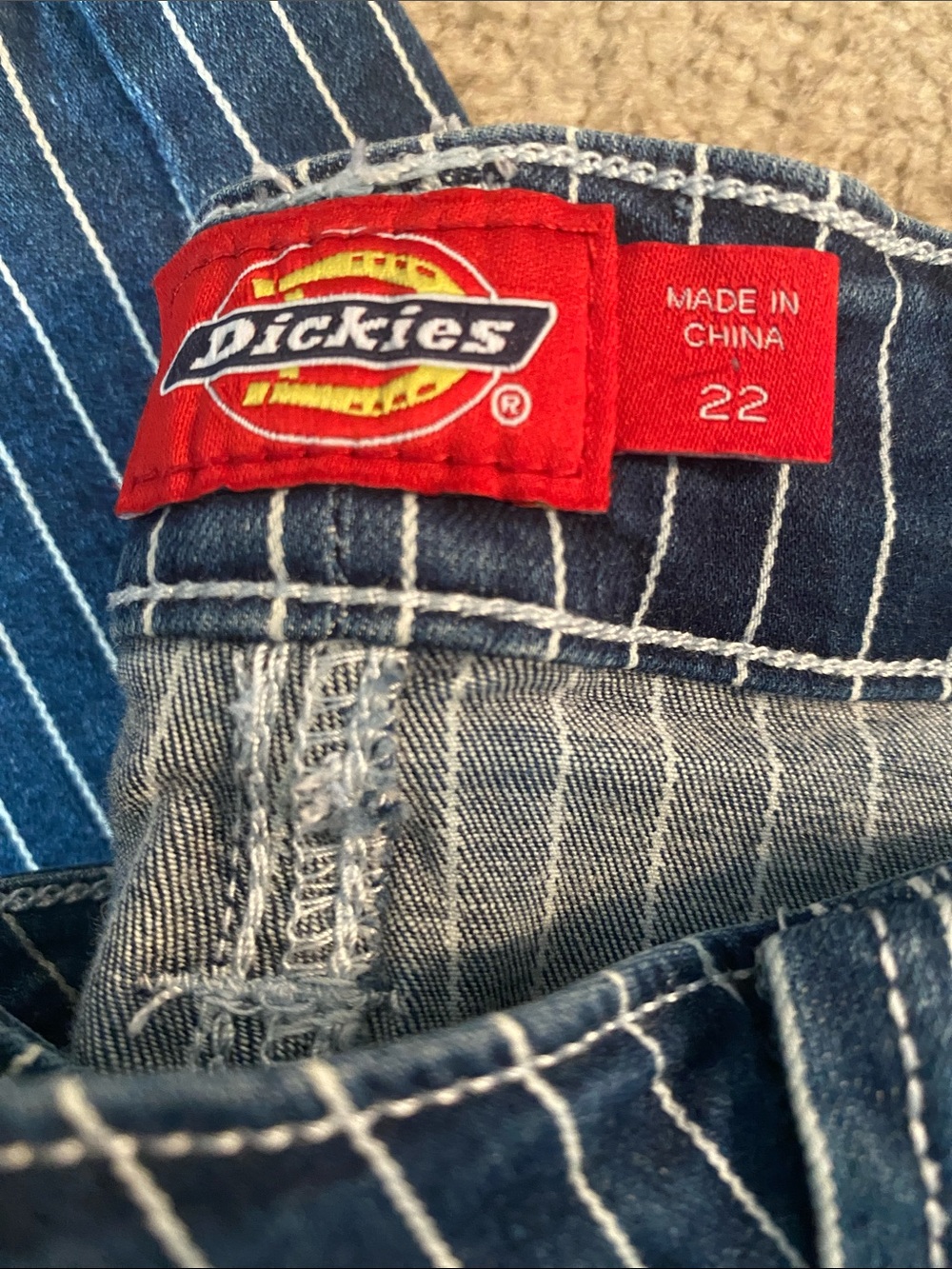 Dickies size 22 button fly”railroad” pants - Picture 2 of 6
